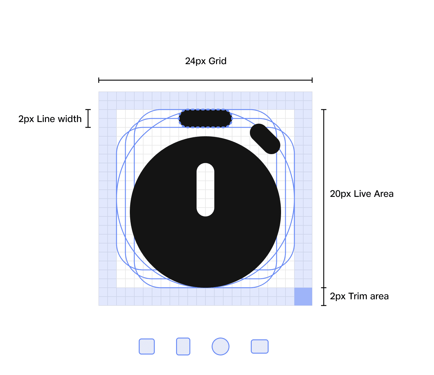 JioGlass Icon Grid layout